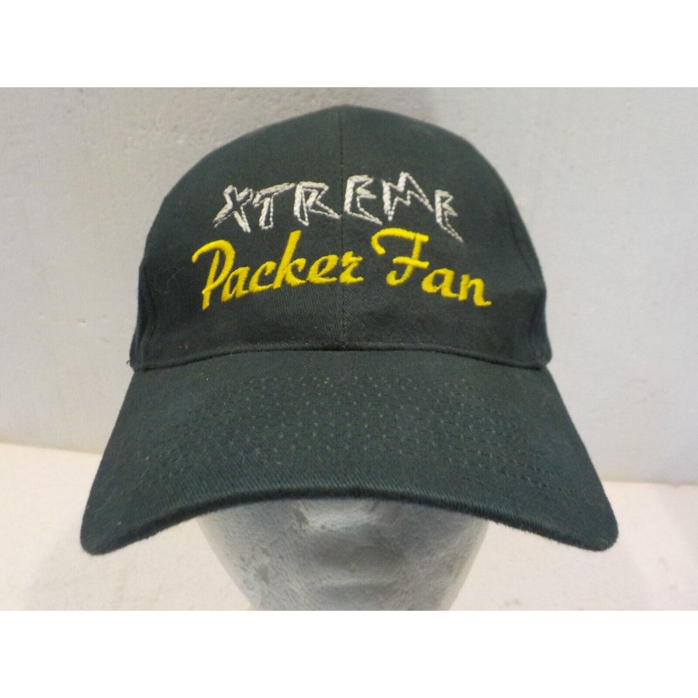 NFL Green Bay Packers XTREME PACKER FAN Embroidered Strapback Dark Green Hat Cap